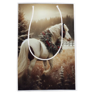 Sac Cadeau Moyen Beau Cheval Brown Equestre Animal Love