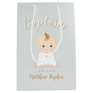 Sac Cadeau Moyen Bébé de baptême