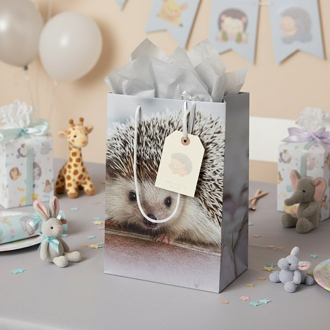 Sac Cadeau Moyen Bébé hérisson   (Créateur téléchargé)