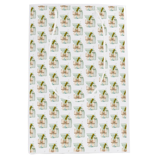 Sac Cadeau Moyen Bébé Martini  (Devant)