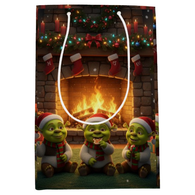 Sac Cadeau Moyen bébés Shrek (Devant)