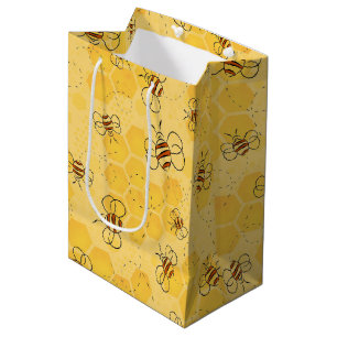 Sac Cadeau Moyen Bee Buzzing Honey Bees mignonne