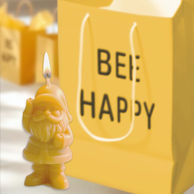 Sac Cadeau Moyen BEE HAPPY Apiary Beekeeper Nature Lover Gift Tote (Créateur téléchargé)
