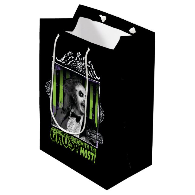 Sac Cadeau Moyen Beetlejus | Portrait "Ghost With the Most" (Devant Angle)