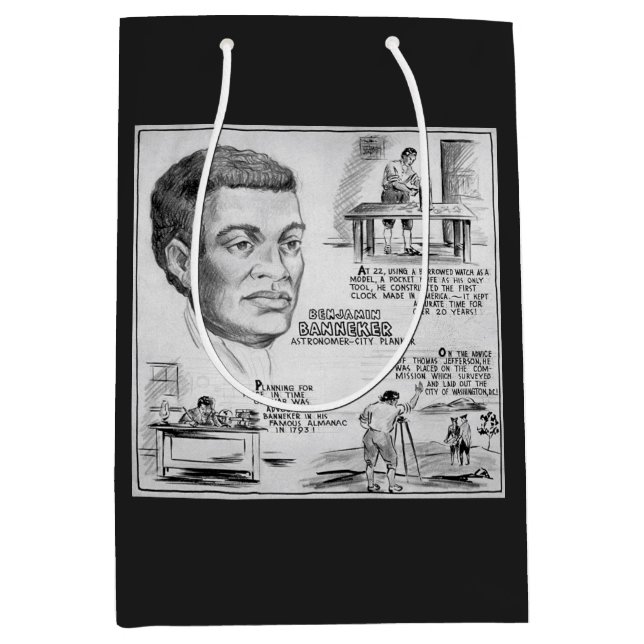 Sac Cadeau Moyen Benjamin Banneker : Black Scientist & Revolutionar (Devant)