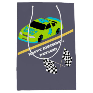 Sac Cadeau Moyen Besoin de 4 Speed Race Car Boys 4th Birthday Party