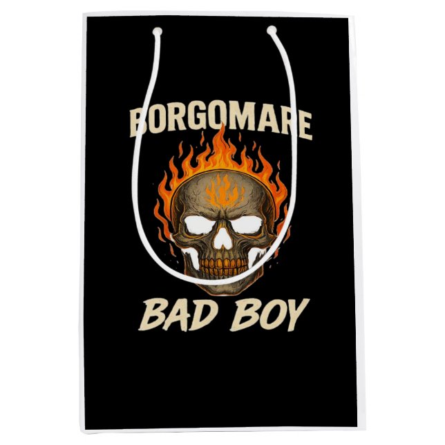 Sac Cadeau Moyen Bgm Mauvais - Squelette Mains Coeur (Devant)