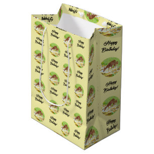 Sac Cadeau Moyen Biche et Faon Jaune