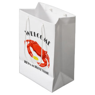 Sac Cadeau Moyen Bienvenue moderne des fruits de mer Soupe de crabe