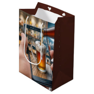 Sac Cadeau Moyen Bière 60e Anniversaire sur Smartphone
