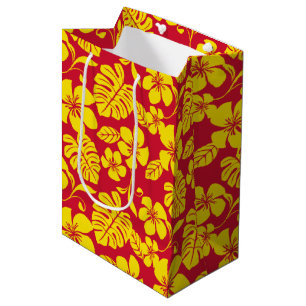 SAC CADEAU MOYEN BIKINI ROSE (ROUGE/OR)