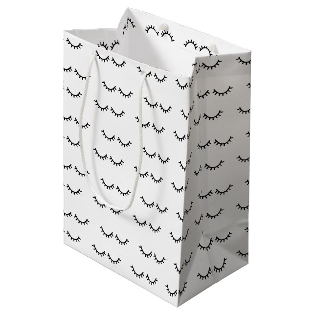 Sac Cadeau Moyen Black Eyelashes (Devant Angle)