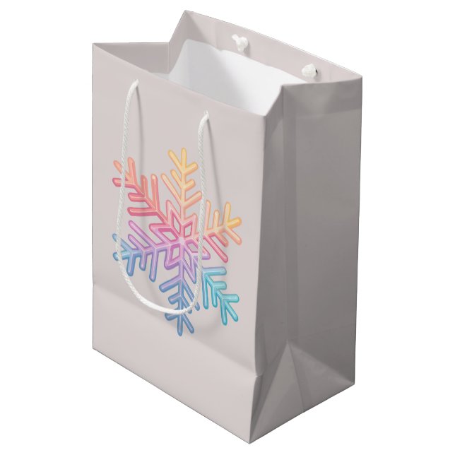 Sac Cadeau Moyen Blanche-Neige simple (Devant Angle)