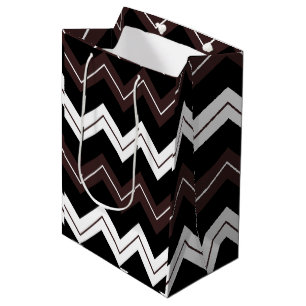 Sac Cadeau Moyen Blancs Brown noir