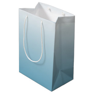Sac Cadeau Moyen Bleu d'ange à deux tons