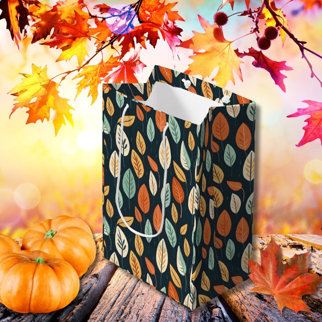 Sac Cadeau Moyen Boho Bliss Fall Leaves (Boho Bliss Fall Leaves Medium Gift Bag)