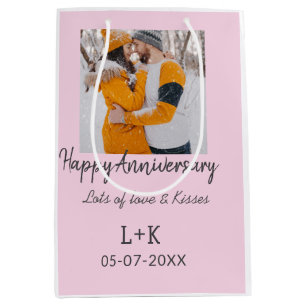 Sac Cadeau Moyen Boho moderne heureux anniversaire ajouter nom date