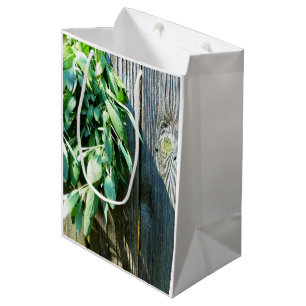 Sac Cadeau Moyen Bois de Grange frais coupé