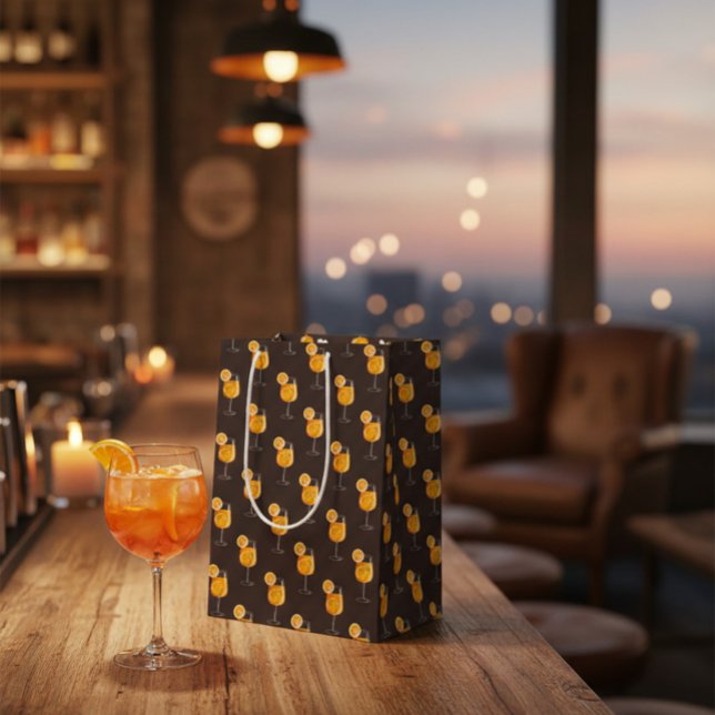 Sac Cadeau Moyen Boisson Cocktail Aperol Spritz  (Créateur téléchargé)
