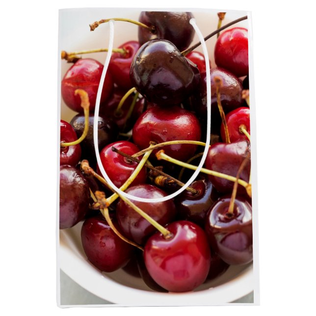 Sac Cadeau Moyen bol de cerises (Devant)