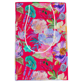 Sac Cadeau Moyen Bolsa de regalo floral