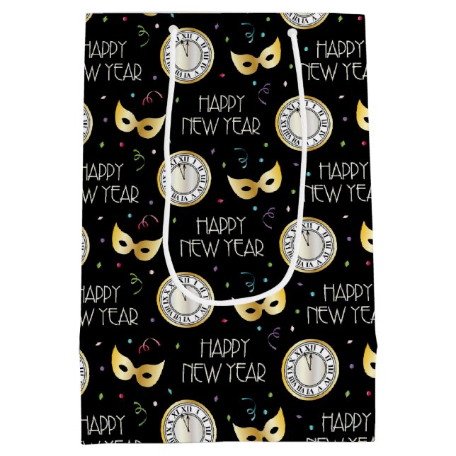 Sac Cadeau Moyen Bonne année (Dos)