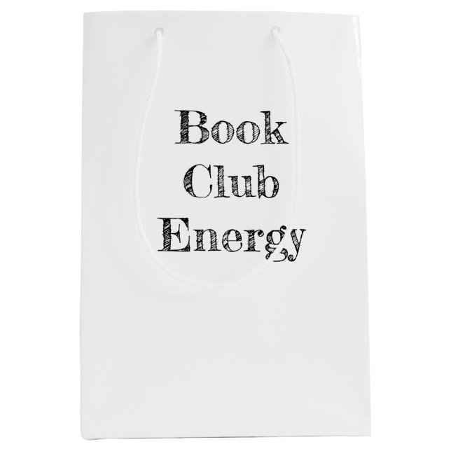 Sac Cadeau Moyen Book Club Energy Medium Cadeau (Devant)