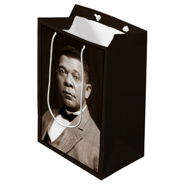 Sac Cadeau Moyen Booker Washington : African American Educator (Devant Angle)