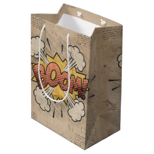 Sac Cadeau Moyen BOOM ! Livre de bande dessinée vintage Steampunk P