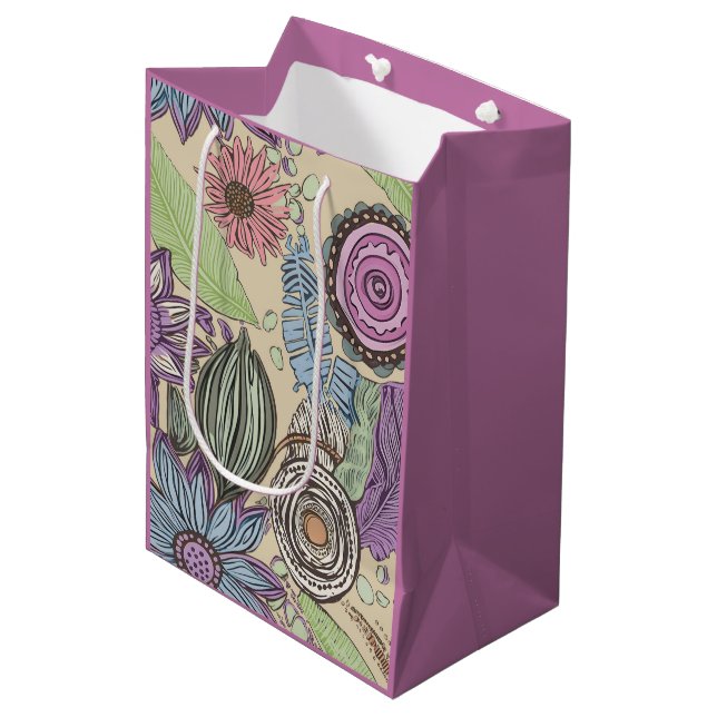 Sac Cadeau Moyen Botanical Bliss (Devant Angle)