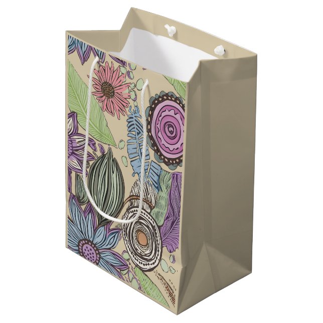 Sac Cadeau Moyen Botanical Bliss (Devant Angle)