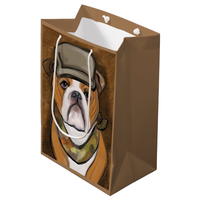 Sac Cadeau Moyen Bouledogue (Devant Angle)
