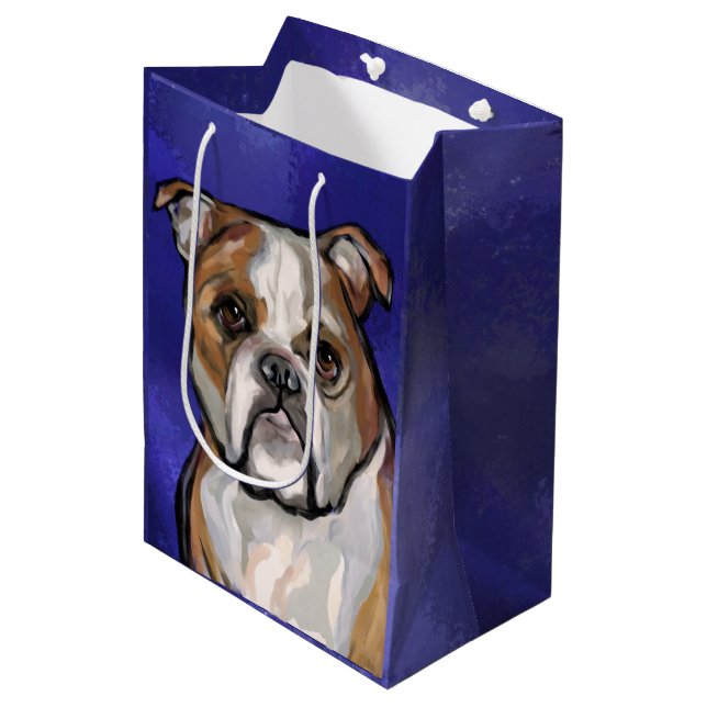 Sac Cadeau Moyen Bouledogue (Devant Angle)