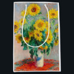 Sac Cadeau Moyen Bouquet de tournesols Claude Monet<br><div class="desc">Bouquet de tournesols. Claude Monet. 1881. Reproduction d'oeuvres d'art célèbres dans le domaine public.</div>