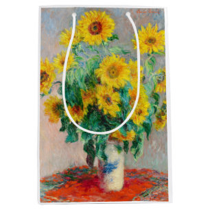 Sac Cadeau Moyen Bouquet de tournesols Claude Monet