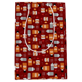 Sac Cadeau Moyen Bourbon Whiskey Motif