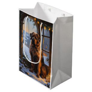 Sac Cadeau Moyen Bouvier des Flandres avec les illuminations de Noë
