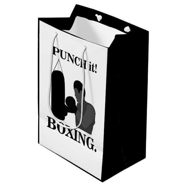 Sac Cadeau Moyen Boxing Sport Punch It Boxing (Devant Angle)
