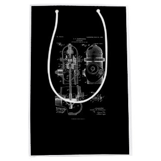 Sac Cadeau Moyen Brevet coupe-feu Pompier Cadeau Hommes Femmes
