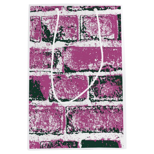 SAC CADEAU MOYEN BRICK WALL (Devant)