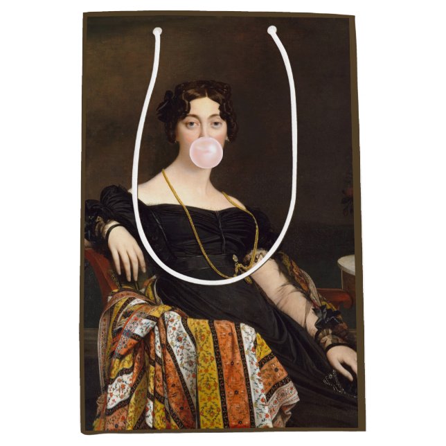 Sac Cadeau Moyen Buble chewing-gum Diva Madame Ponselle (Devant)