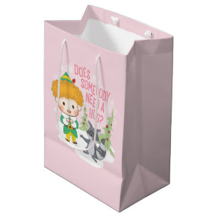Sac Cadeau Moyen Buddy l'Elfe Quelqu'un a besoin d'un câlin ?
