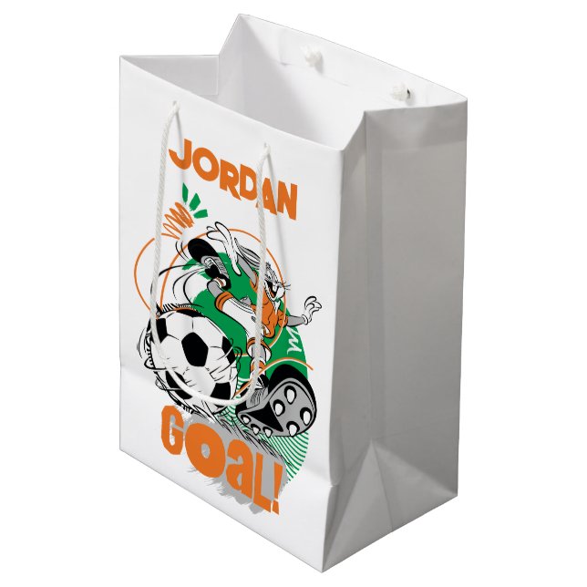 Sac Cadeau Moyen BUGS BUNNY™ Soccer objectif (Devant Angle)