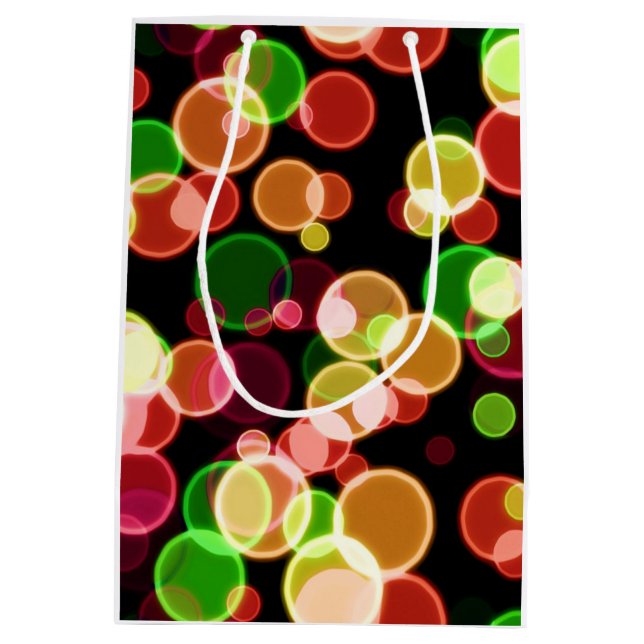 Sac Cadeau Moyen Bulles arc-en-ciel (Dos)