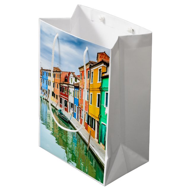 Sac Cadeau Moyen Burano, Italie (Devant Angle)