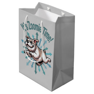 Sac Cadeau Moyen C’est Zoomie Time Bulldog