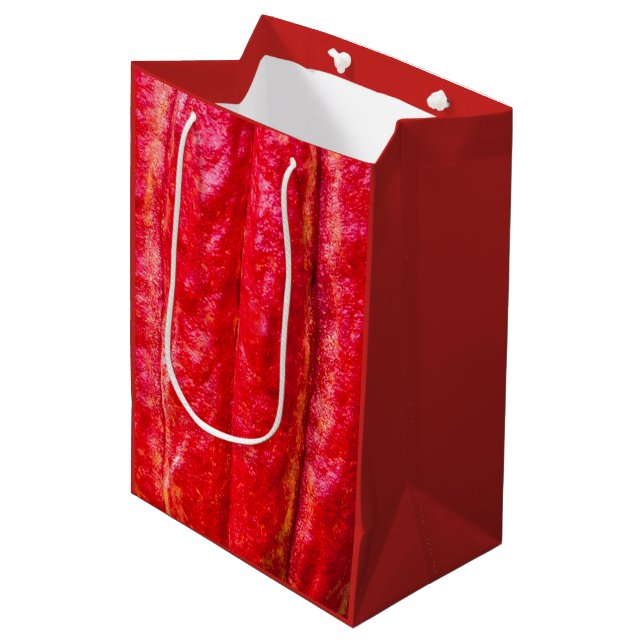 Sac Cadeau Moyen cabosse rouge (Devant Angle)