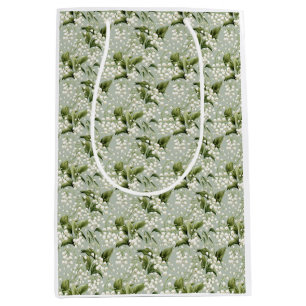 Sac Cadeau Moyen Cadeau d'anniversaire Fleur de muguet sans coutu