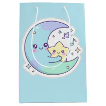 Cadeau de Ramadan bébé bleu Lune et Étoiles Dorman