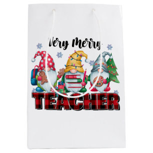 Sac Cadeau Moyen Cadeau pour Enseignant Enseignant Très Joyeux